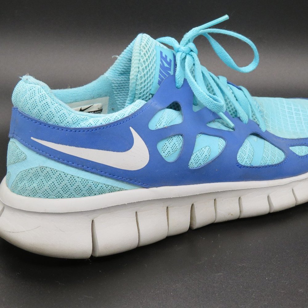Nike Free Run 2 443816-444 Tide Pool Mega Blue Running Shoes Size Women's 9